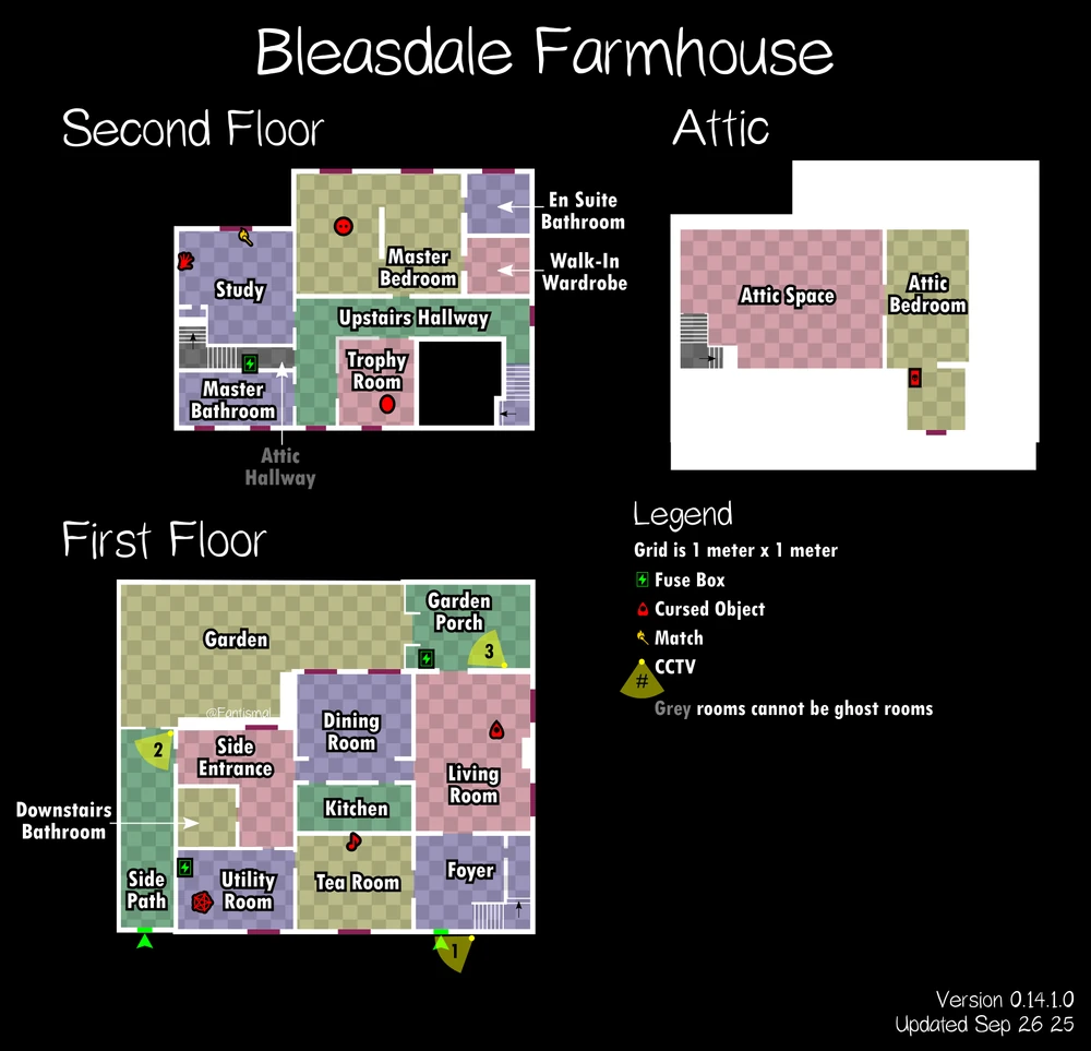 Bleasdale Farmhouse map layout