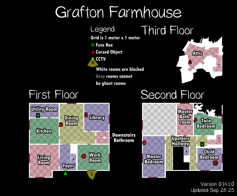 Grafton Farmhouse map layout