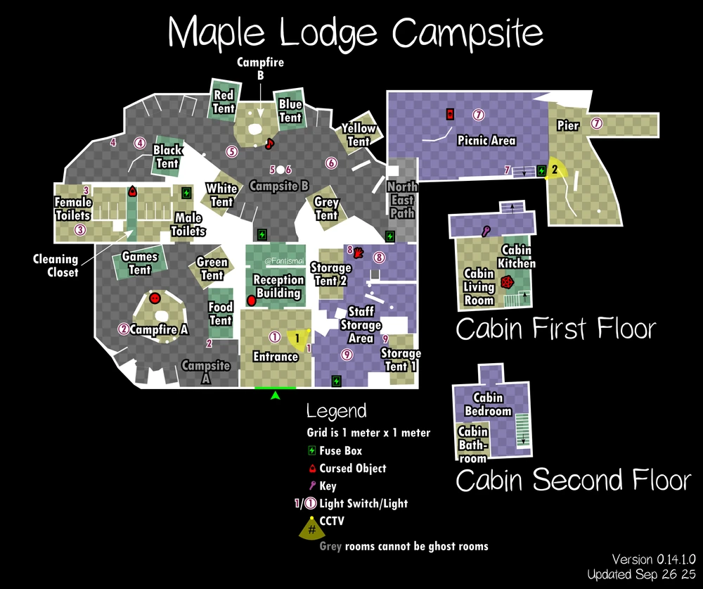 Maple Lodge Campsite map layout